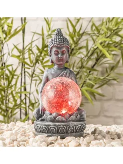 LED-Solar-Dekoleuchte mit Farbwechsel - (H)19,5 cm