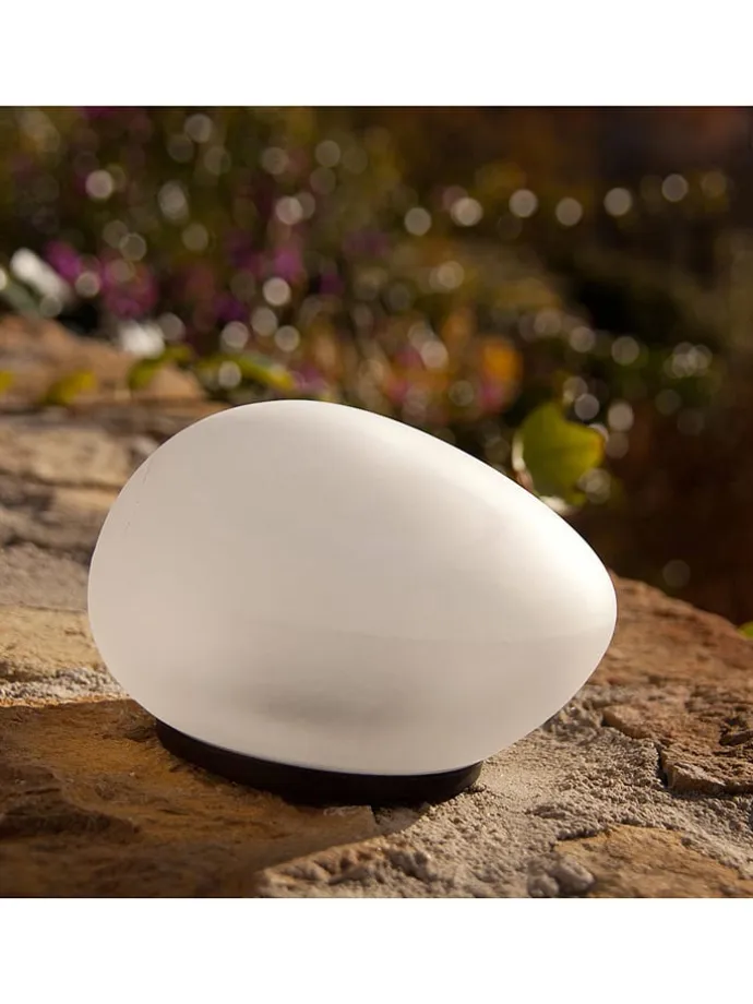 LED-Solar-Dekoleuchte "Solenzara" in Weiß- (H)6 x Ø 5 cm