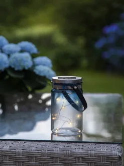 LED-Solar-Dekoobjekt "Tint" in Blau - (H)15 cm