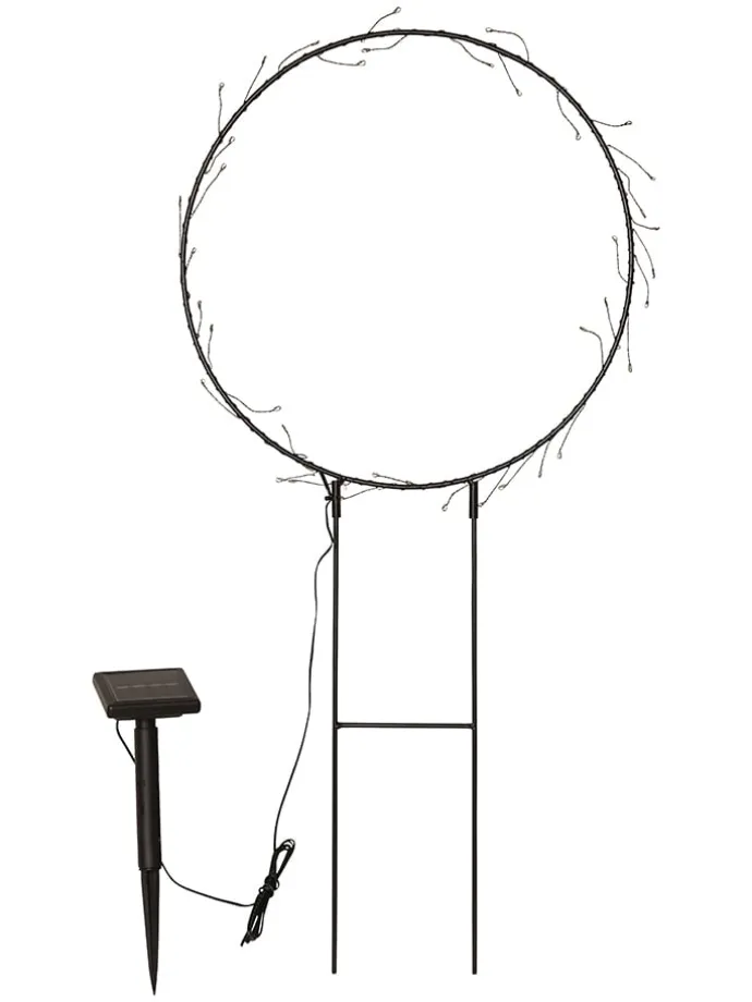 LED-Solar-Dekoration "Barlumi" in Schwarz - (H)60 cm