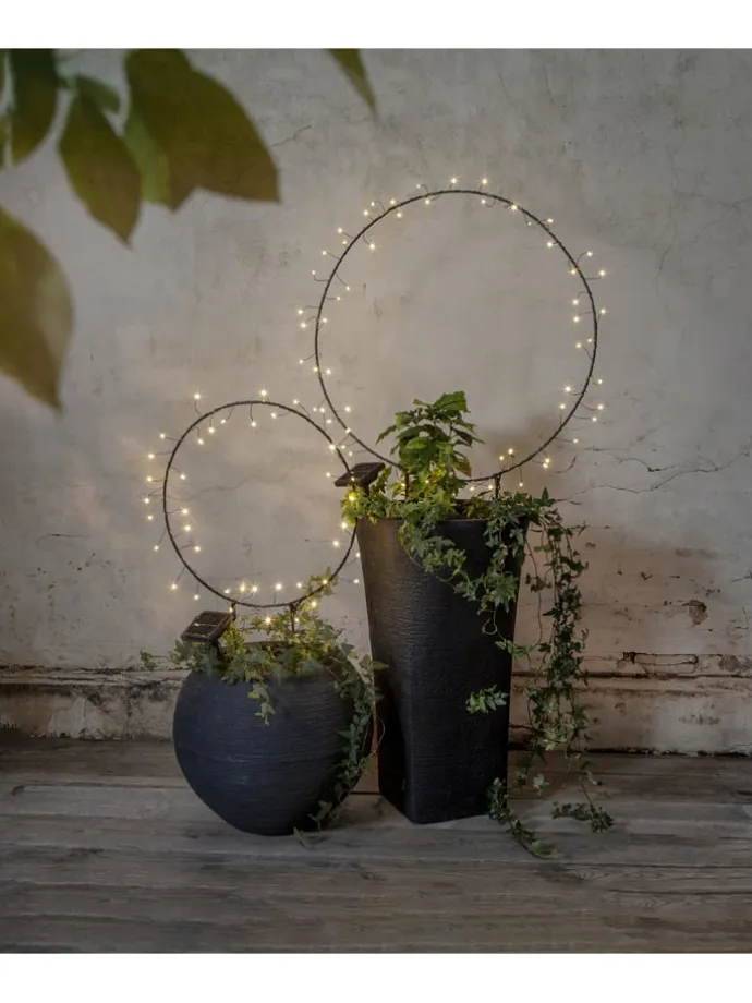 LED-Solar-Dekoration "Barlumi" in Schwarz - (H)60 cm