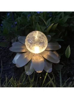 LED-Solar-Gartenstecker in Gold - (B)130 x (H)10 cm