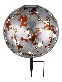 LED-Solar-Gartenstecker in Silber/ Gold - (H)37 x Ø 27 cm