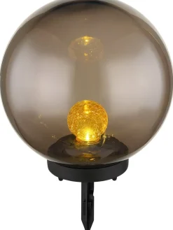 LED-Solar-Gartenstecker in Schwarz - (H)38,5 cm