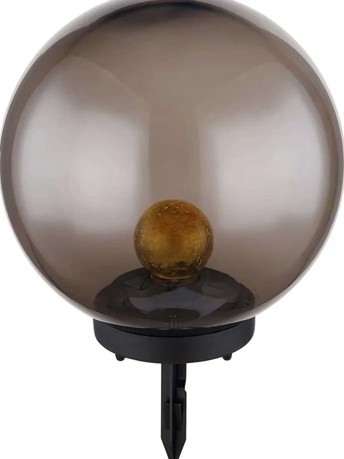 LED-Solar-Gartenstecker in Schwarz - (H)38,5 cm