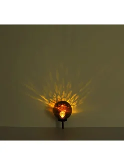 LED-Solar-Gartenstecker in Schwarz - (H)38,5 cm