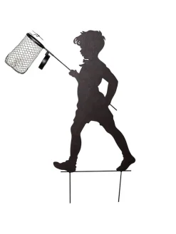 LED-Solar-Gartenstecker in Schwarz - (B)49,5 x (H)90 x (T)10 cm