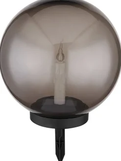 LED-Solar-Gartenstecker in Schwarz - (H)38,5 cm