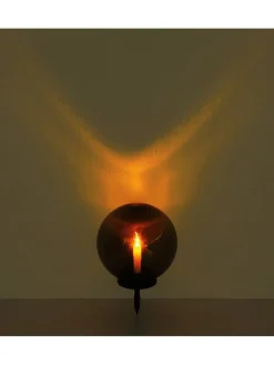 LED-Solar-Gartenstecker in Schwarz - (H)38,5 cm