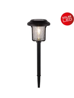 LED-Solar-Gartenstecker "Simon" in Schwarz - (B)14,6 x (H)54,7 cm