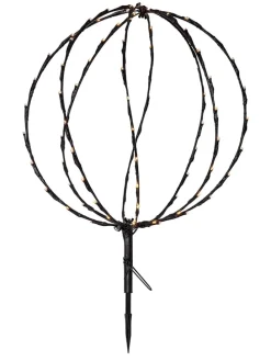 LED-Solar-Gartenstecker "Sphere" in Schwarz - (B)40 x (H)54 cm