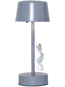 LED-Solar-Lampe "Solei" in Grau - (B)12 x (H)26,5 cm