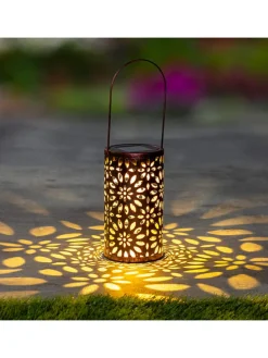 LED-Solar-Laterne in Kupfer - (H)18 x Ø 10 cm