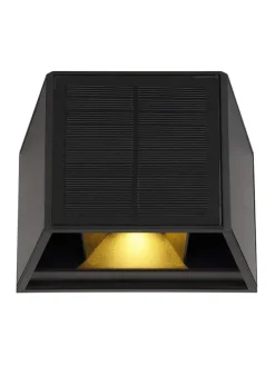 LED-Solarleuchte in Schwarz - (B)15,4 x (H)9,9 cm