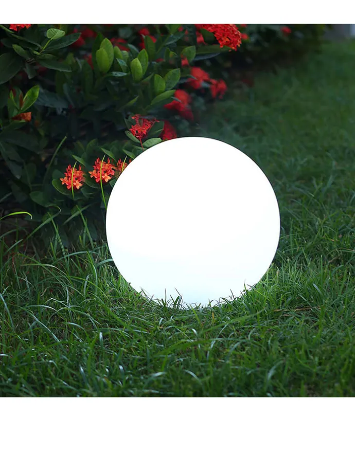 LED-Solarleuchte "Solsty" in Weiß - Ø 30 cm