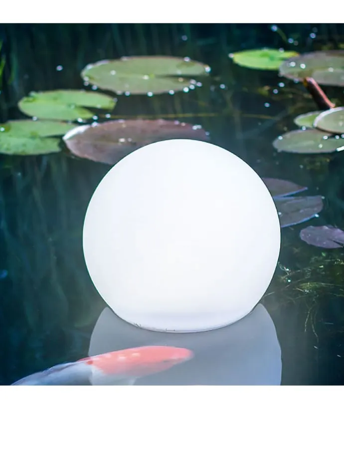 LED-Solarleuchte "Solsty" in Weiß - Ø 30 cm