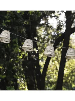 LED-Solar-Lichtergirlande "Chill" in Warmweiß - (L)380 cm