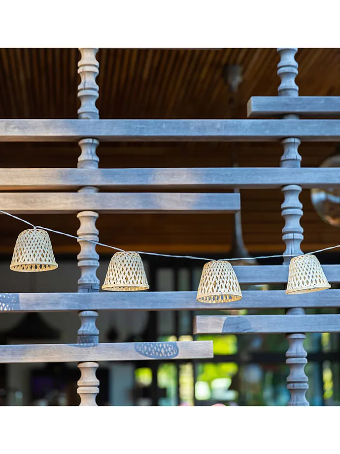 LED-Solar-Lichtergirlande "Chill" in Warmweiß - (L)380 cm