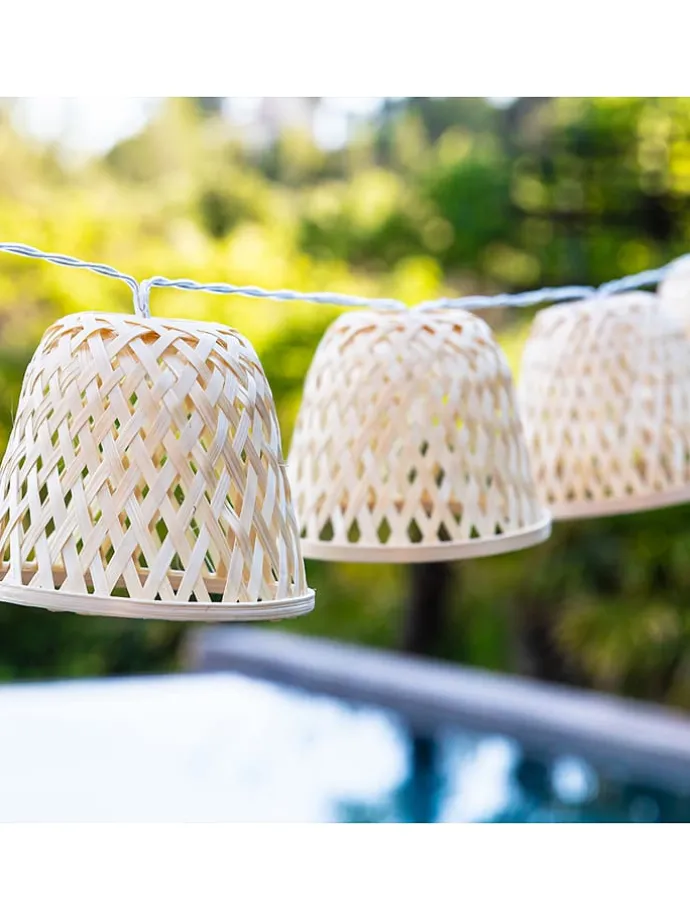 LED-Solar-Lichtergirlande "Chill" in Warmweiß - (L)380 cm