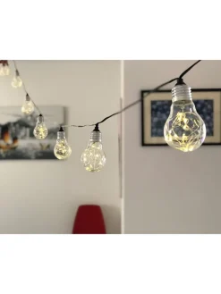 LED-Solar-Lichtergirlande "Fantasy Star" in Warmweiß - (L)515 cm