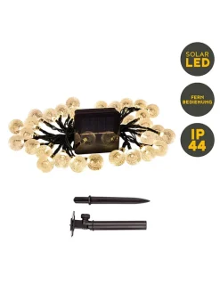 LED-Solar-Lichterkette "Becul" in Warmweiß in Weiß - (L)935 cm