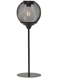 LED-Solar-Tischleuchte "Sunlight" in Schwarz - (H)45 cm