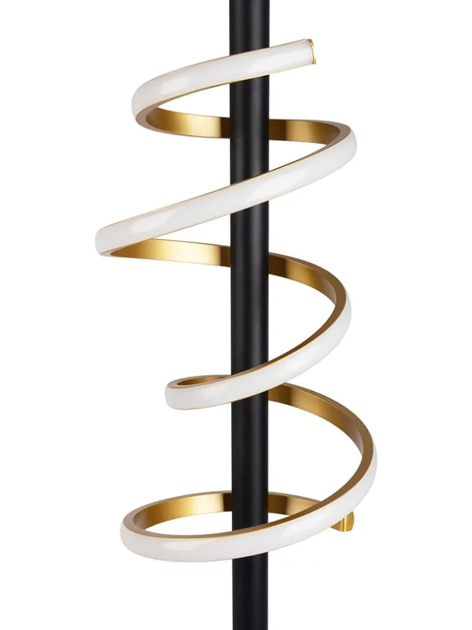 LED-Standleuchte "Bellezza" in Schwarz/ Gold - EEK D (A bis G)