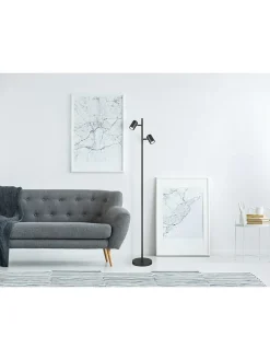 LED-Standleuchte in Grau - (H)158 cm