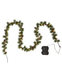 LED-Tannengirlande "Larix" in Grün - (L)140 cm