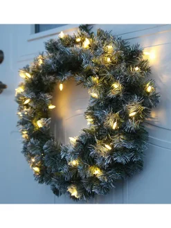 LED-Tannenkranz "Edmonton" in Grün - Ø 50 cm