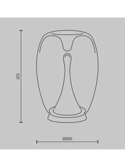 LED-Tischleuchte - EEK G (EEK A bis G) - (H)27,2 x Ø 20 cm
