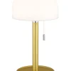 LED-Tischleuchte in Gold/ Weiß - (H)28 x Ø 11 cm