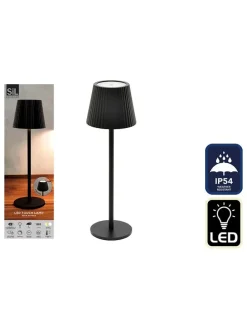 LED-Tischleuchte in Schwarz - (H)36 cm - Ø 11 cm