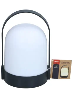 LED-Tischleuchte in Weiß - (H)21 x Ø 14 cm