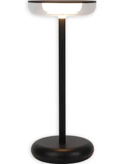 LED-Tischleuchte "Pasi" in Schwarz - (H)26 x Ø 11 cm