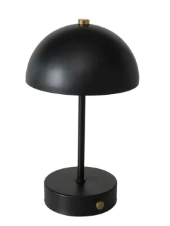 LED-Tischleuchte "Petunia" in Schwarz - (H)26 cm