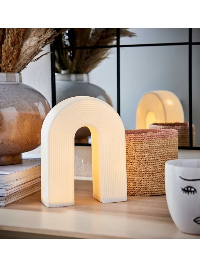 LED-Tischleuchte RAINBOW in Weiß