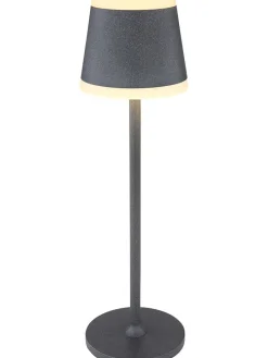 LED-Tischleuchte "Ridley" in Anthrazit - (H)38,5 x Ø 11 cm