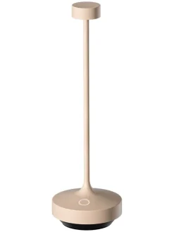 LED-Tischleuchte "Ruby" in Creme - (H)22 x Ø 7,5 cm