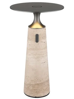 LED-Tischleuchte ''Travertin'' - EEK F (EEK A bis G) - (H)33,6 x Ø 20 cm