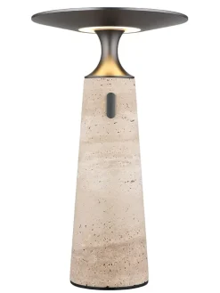 LED-Tischleuchte ''Travertin'' - EEK F (EEK A bis G) - (H)33,6 x Ø 20 cm