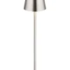 LED-Tischleuchte "Vannie" in Silber - (H)47 x Ø 11,2 cm