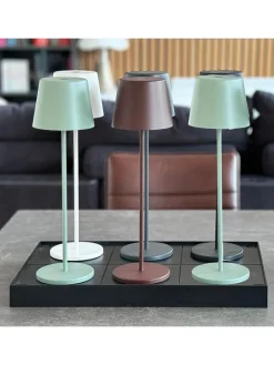 LED-Tischleuchten-Indunktionstablett in Schwarz - (B)47 x (H)29 x (T)4,1 cm