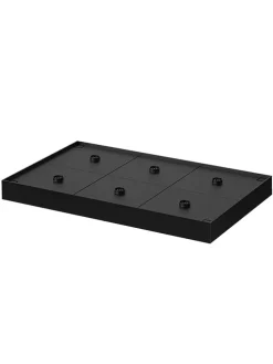 LED-Tischleuchten-Indunktionstablett in Schwarz - (B)47 x (H)29 x (T)4,1 cm