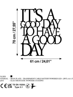 LED-Wanddekor - (B)61 x (H)70 cm