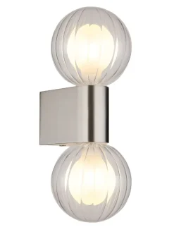 LED-Wandleuchte "Ander" in Silber - (B)10 x (H)26 cm