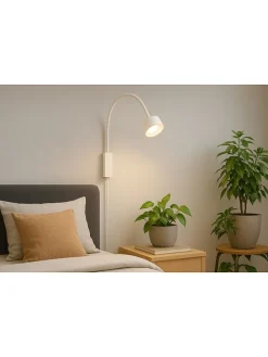 LED-Wandleuchte in Weiß