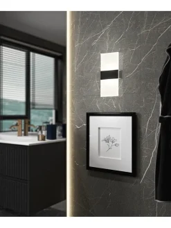 LED-Wandleuchte in Weiß - (B)22,5 x (H)9,6 cm