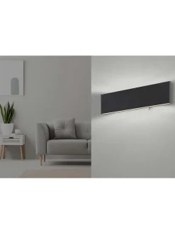 LED-Wandleuchte "Siegfried" in Schwarz - (B)29,5 x (H)8 cm