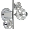 LED-Wandleuchte "Virina" in Silber - (B)41 x (H)27 x (T)33 cm
